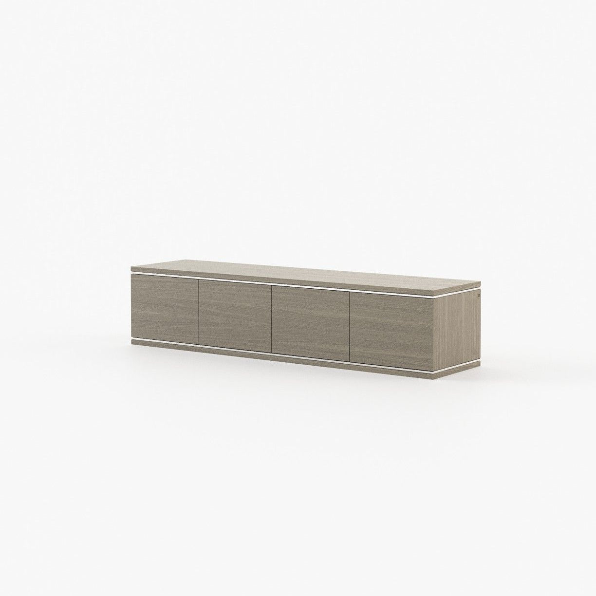 Laskasas DUANE Media Unit Aged Oak Veneer Matte - Araco Interiors