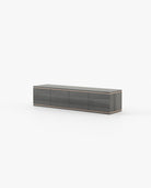 Laskasas DUANE Media Unit Grey Eucalyptus Veneer Matte - Araco Interiors