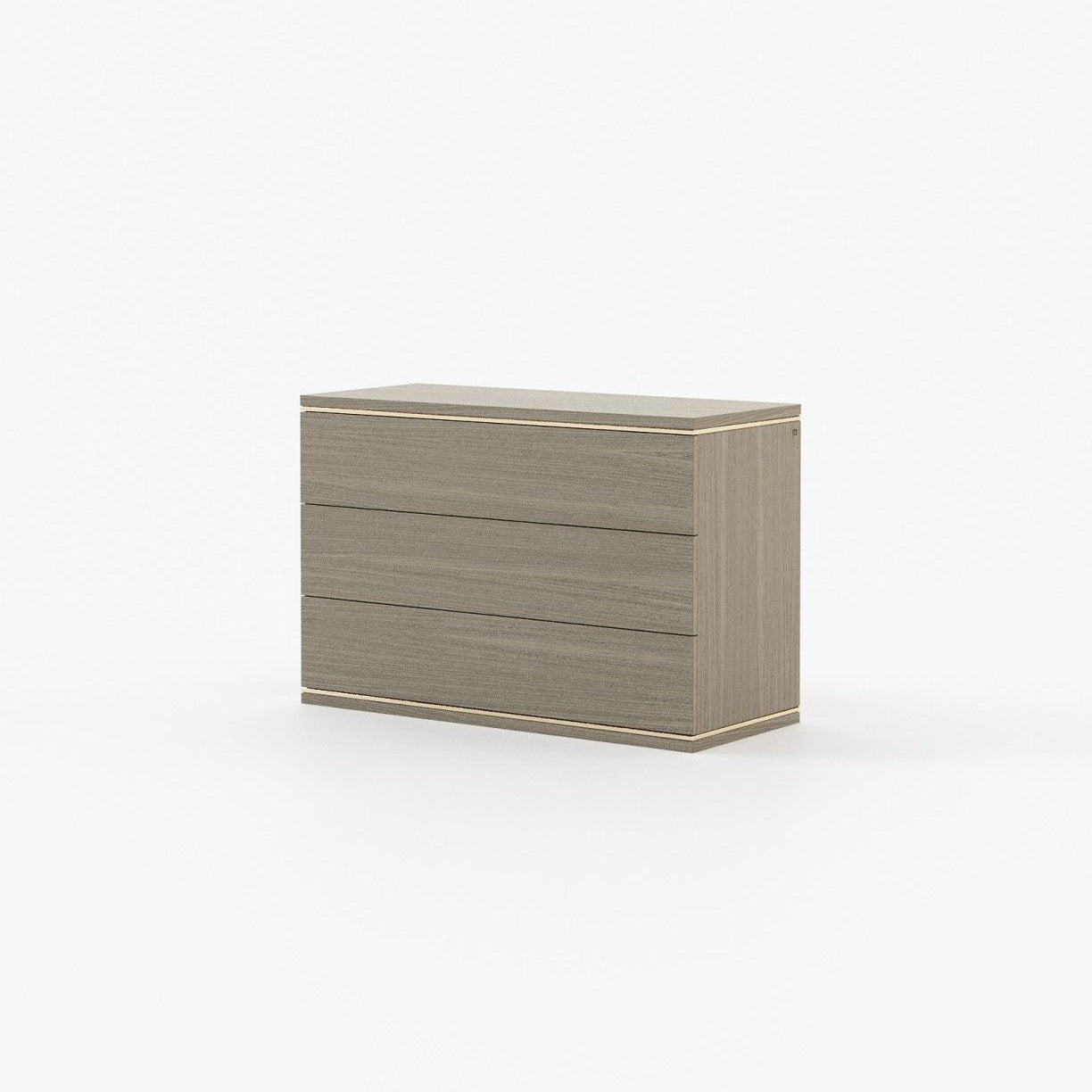 Laskasas DUANE Set of 3 Chest of Drawers Aged Oak Veneer Matte - Araco Interiors