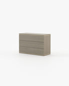 Laskasas DUANE Set of 3 Chest of Drawers Aged Oak Veneer Matte - Araco Interiors