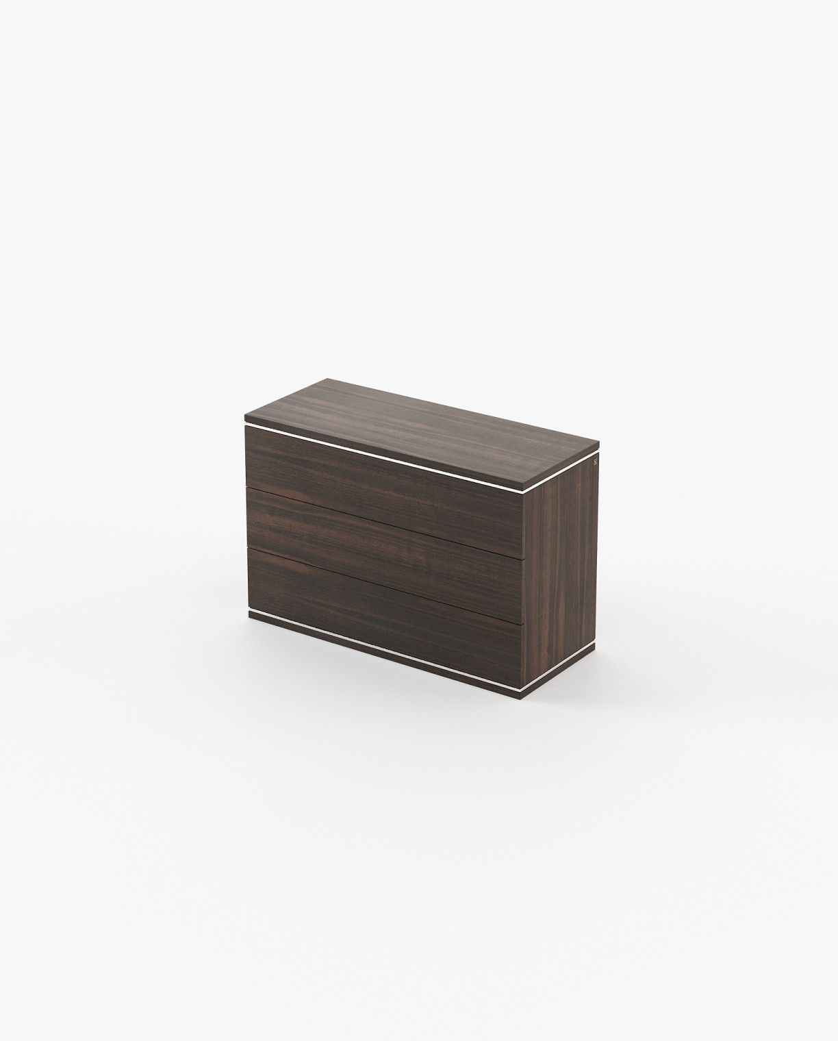 Laskasas DUANE Set of 3 Chest of Drawers Smoked Eucalyptus Veneer Matte - Araco Interiors