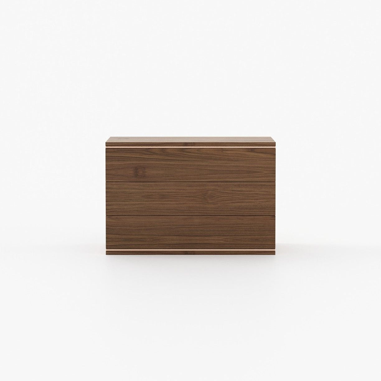 Laskasas DUANE Set of 3 Chest of Drawers Walnut Veneer Matte - Araco Interiors