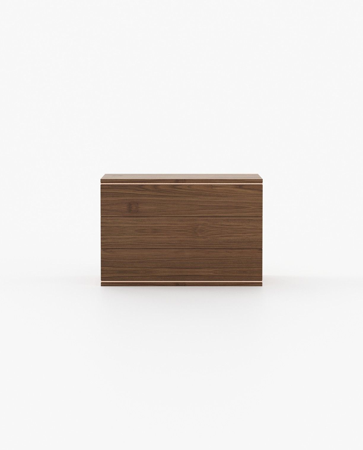 Laskasas DUANE Set of 3 Chest of Drawers Walnut Veneer Matte - Araco Interiors