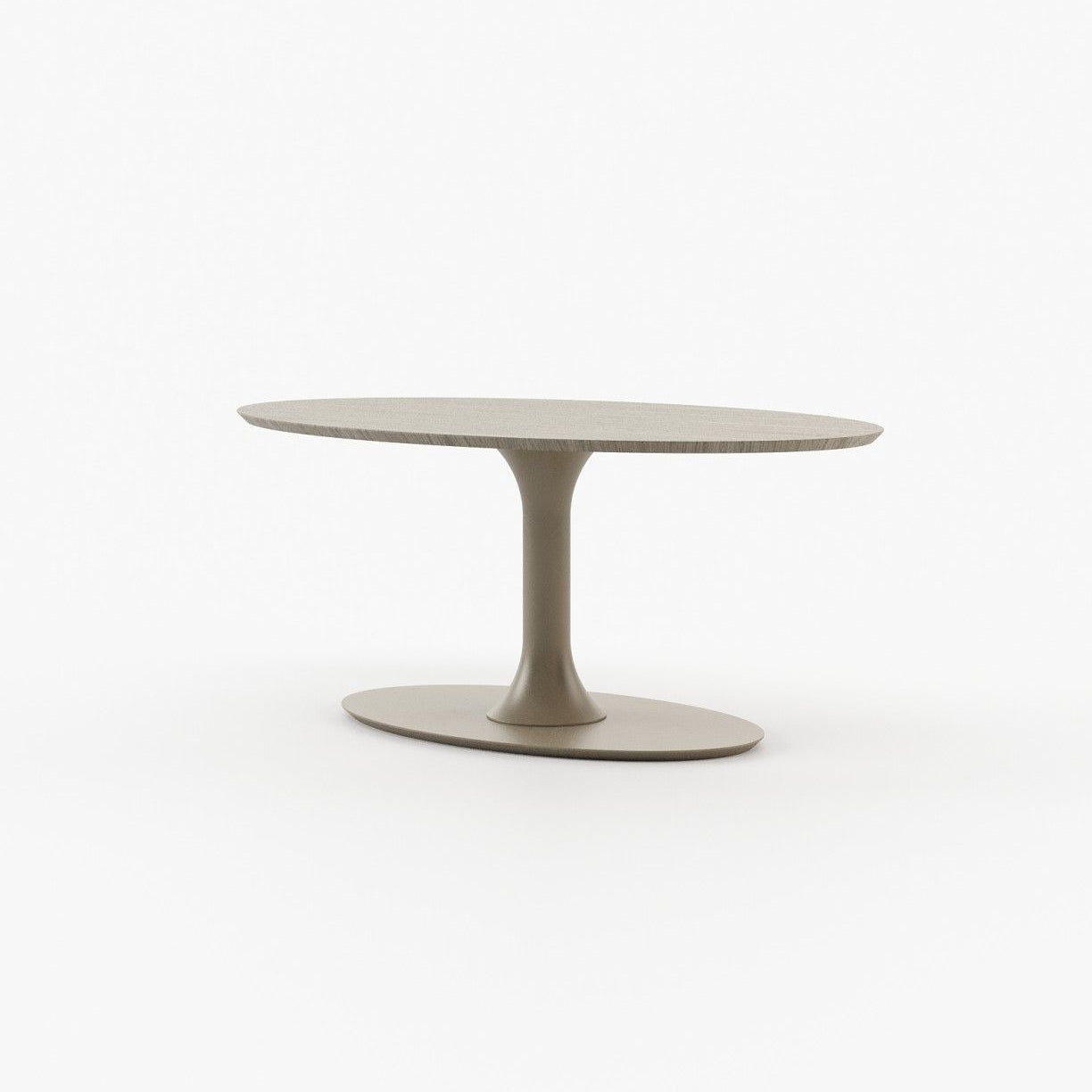 Laskasas EGG Dining & Bar Table Aged Oak Veneer Matte - Araco Interiors