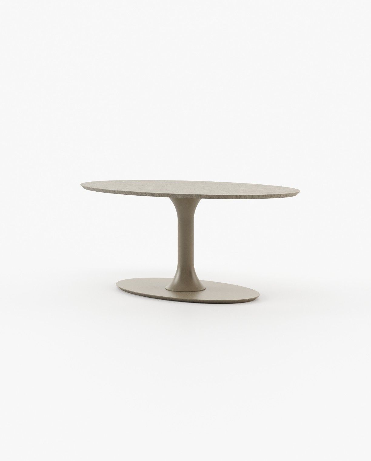 Laskasas EGG Dining & Bar Table Aged Oak Veneer Matte - Araco Interiors