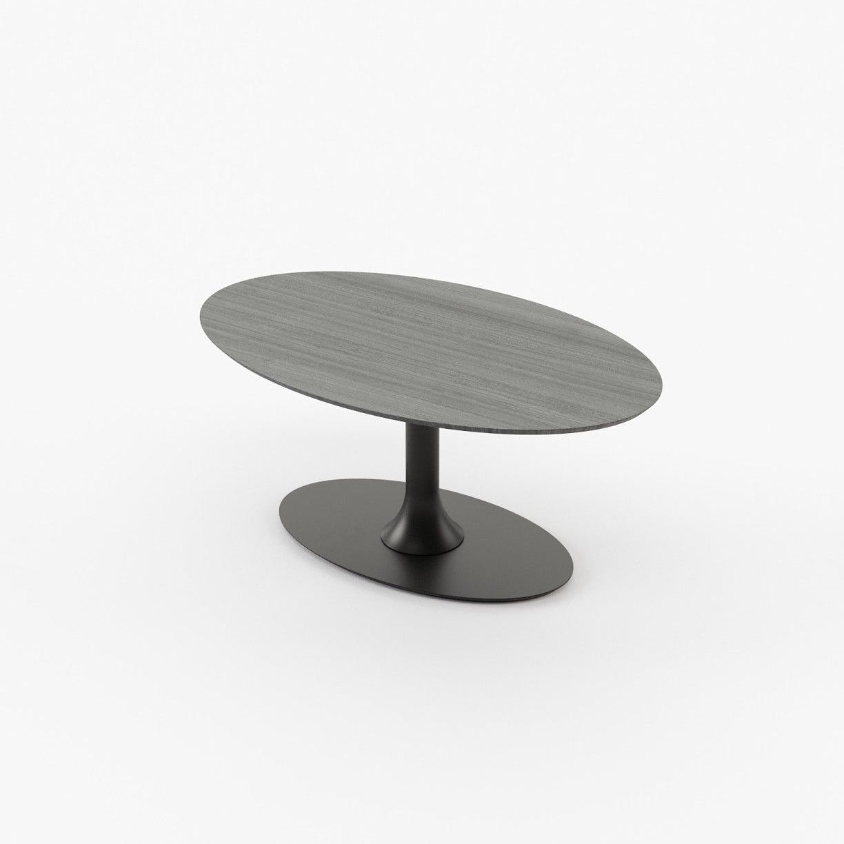 Laskasas EGG Dining & Bar Table Grey Eucalyptus Veneer Matte - Araco Interiors