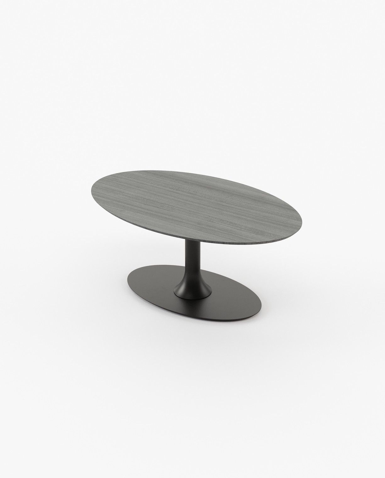 Laskasas EGG Dining & Bar Table Grey Eucalyptus Veneer Matte - Araco Interiors