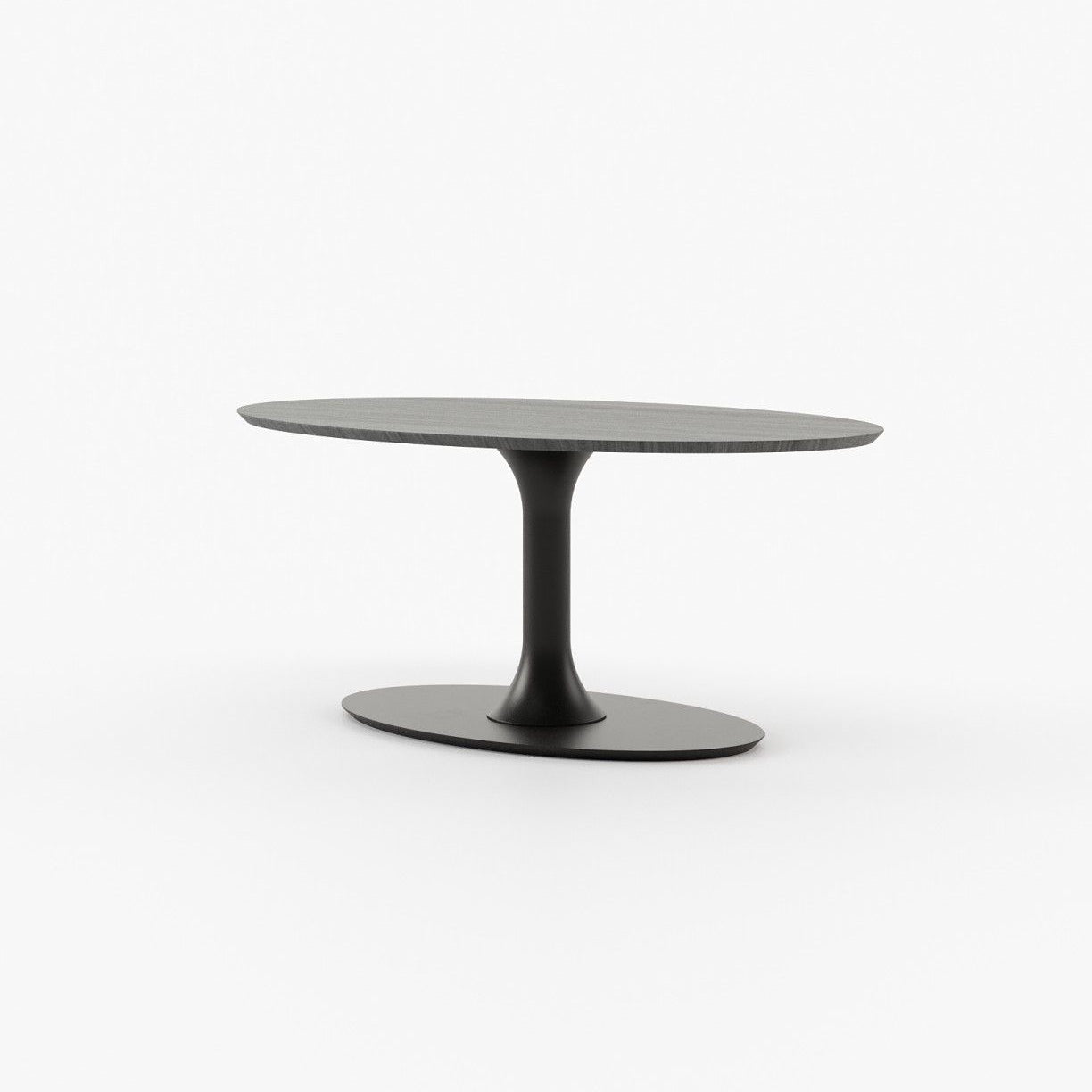 Laskasas EGG Dining & Bar Table Grey Eucalyptus Veneer Matte - Araco Interiors