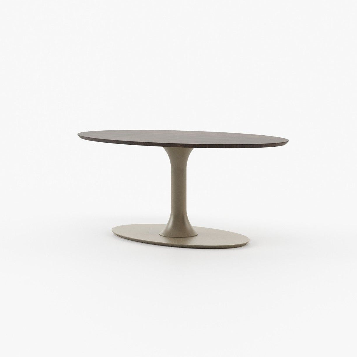 Laskasas EGG Dining & Bar Table Smoked Eucalyptus Veneer Matte - Araco Interiors