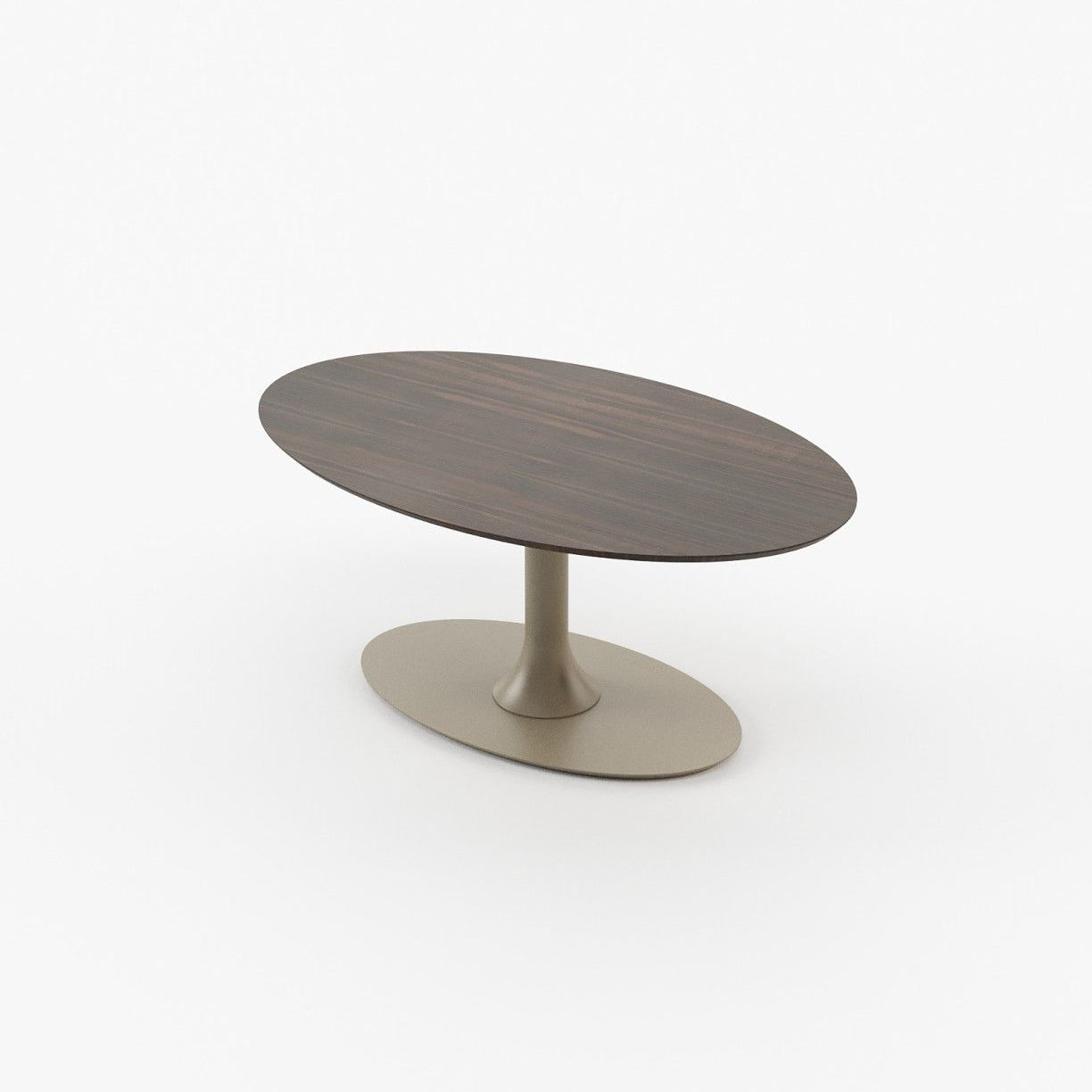 Laskasas EGG Dining & Bar Table Smoked Eucalyptus Veneer Matte - Araco Interiors