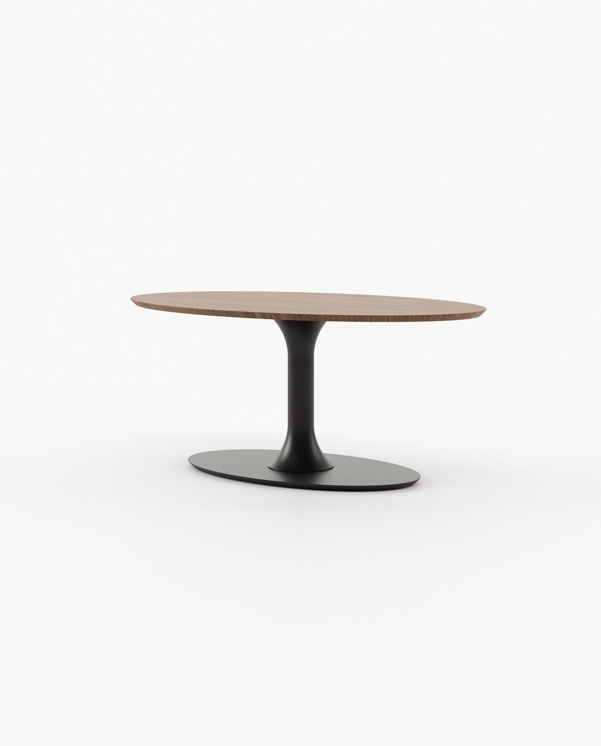 Laskasas EGG Dining & Bar Table Walnut Veneer Matte - Araco Interiors