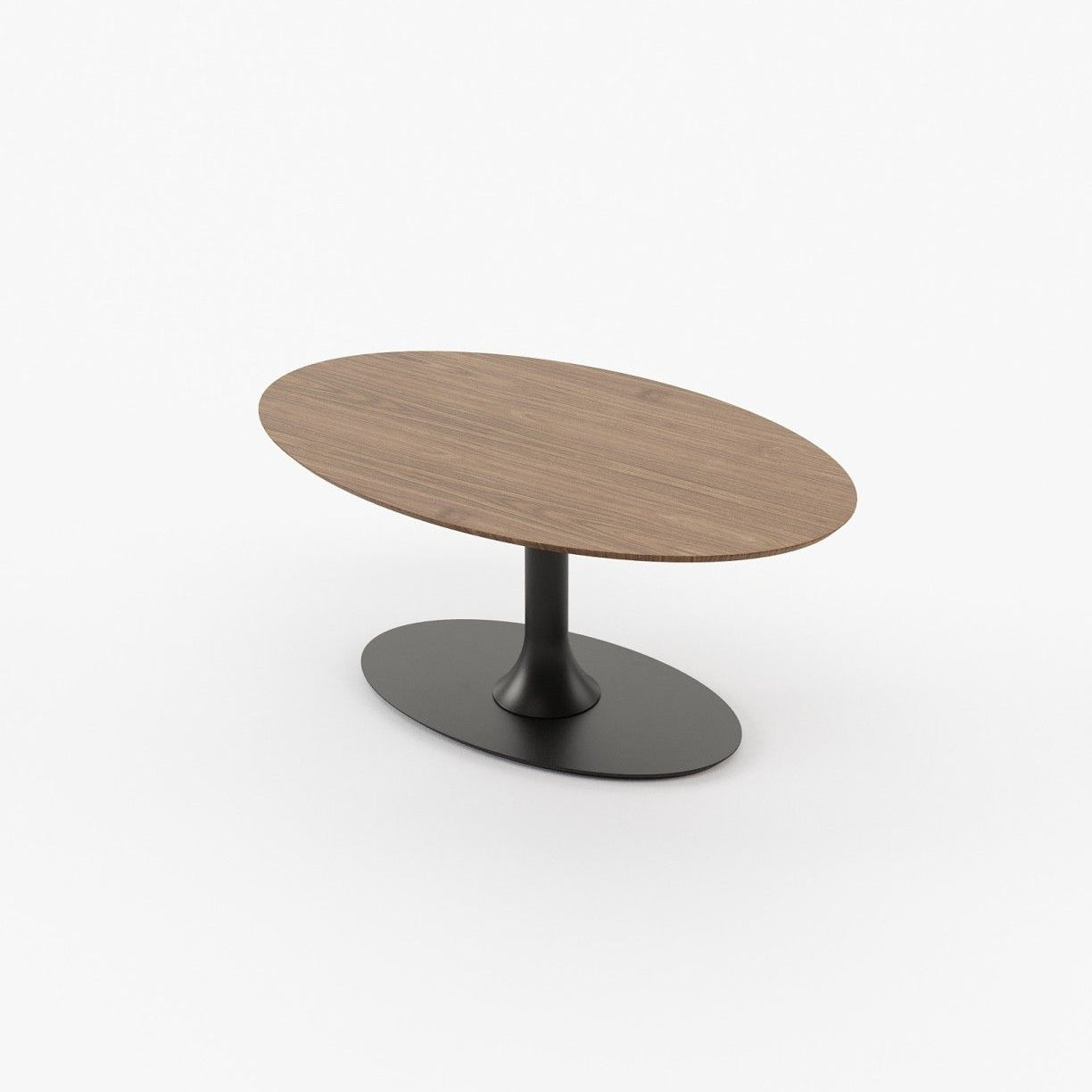 Laskasas EGG Dining & Bar Table Walnut Veneer Matte - Araco Interiors