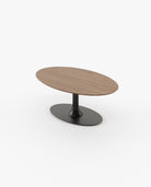 Laskasas EGG Dining & Bar Table Walnut Veneer Matte - Araco Interiors