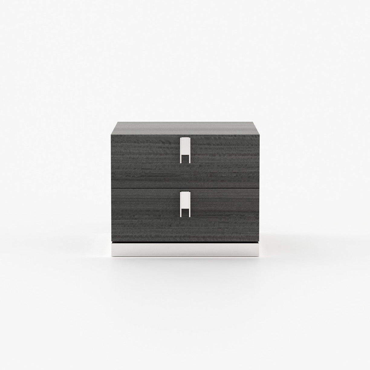 Laskasas EMILY Bedside Cabinet & Table Grey Eucalyptus Veneer Matte - Araco Interiors