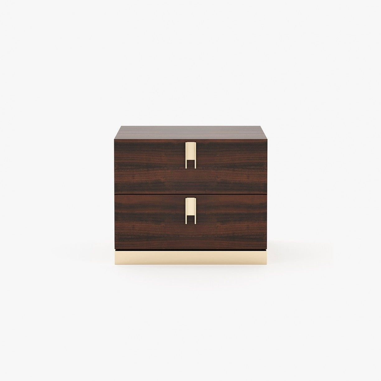 Laskasas EMILY Bedside Cabinet & Table Smoked Eucalyptus Veneer Matte - Araco Interiors
