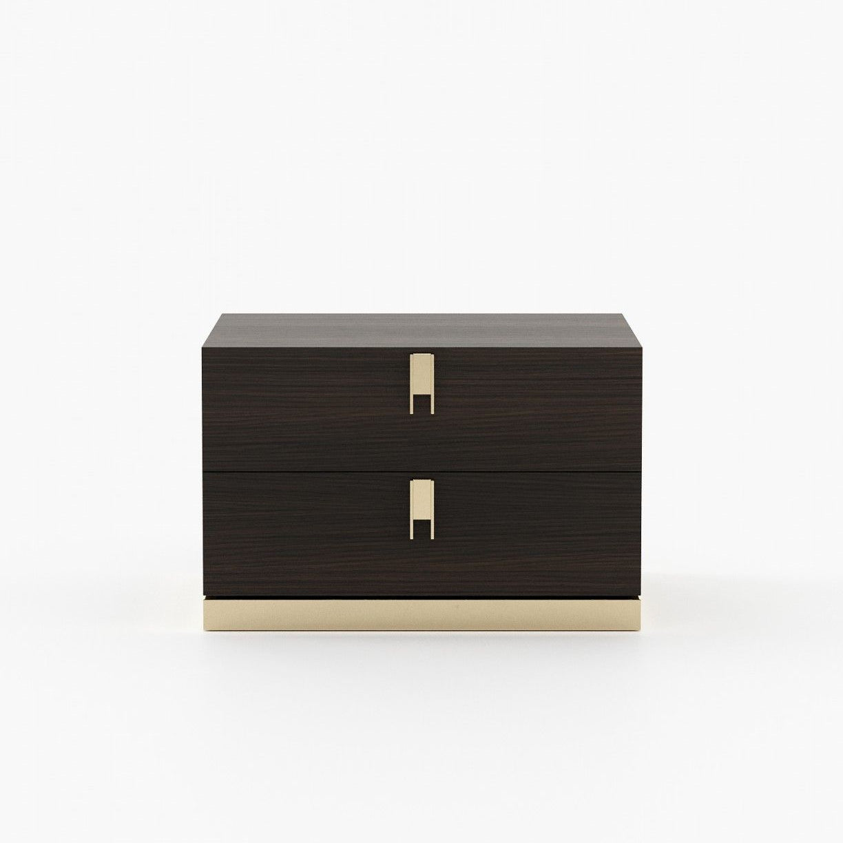 Laskasas EMILY Bedside Cabinet & Table Smoked Oak Veneer Matte - Araco Interiors