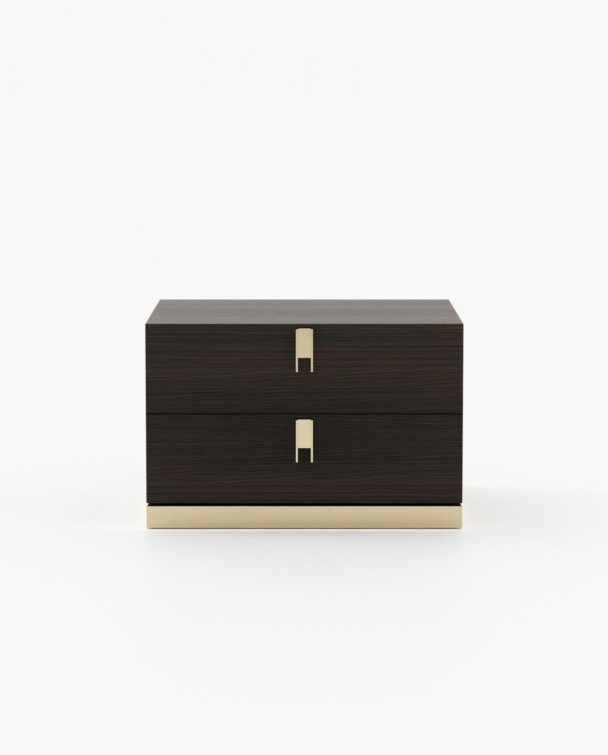Laskasas EMILY Bedside Cabinet & Table Smoked Oak Veneer Matte - Araco Interiors