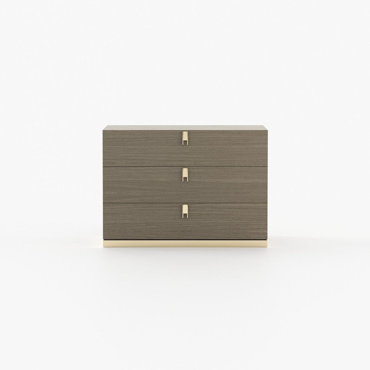 Laskasas EMILY Set of 3 Chest of Drawers Aged Oak Veneer Matte - Araco Interiors