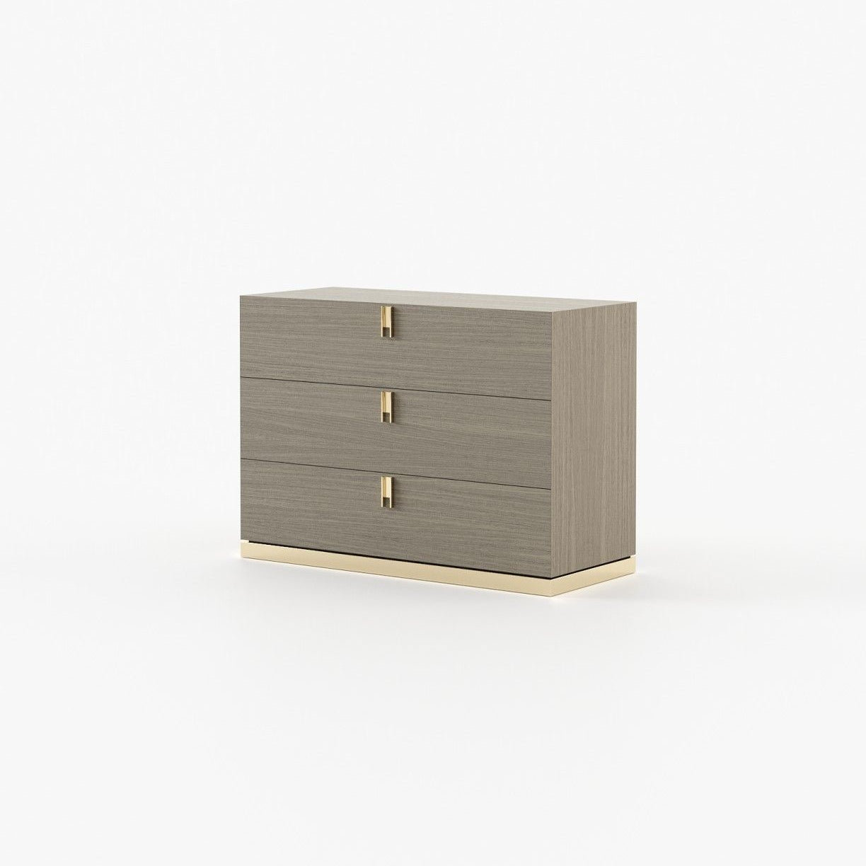 Laskasas EMILY Set of 3 Chest of Drawers Aged Oak Veneer Matte - Araco Interiors