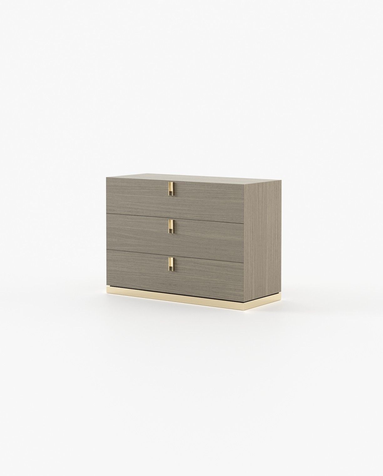Laskasas EMILY Set of 3 Chest of Drawers Aged Oak Veneer Matte - Araco Interiors