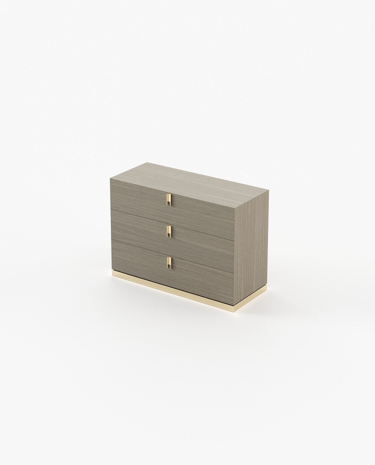 Laskasas EMILY Set of 3 Chest of Drawers Aged Oak Veneer Matte - Araco Interiors