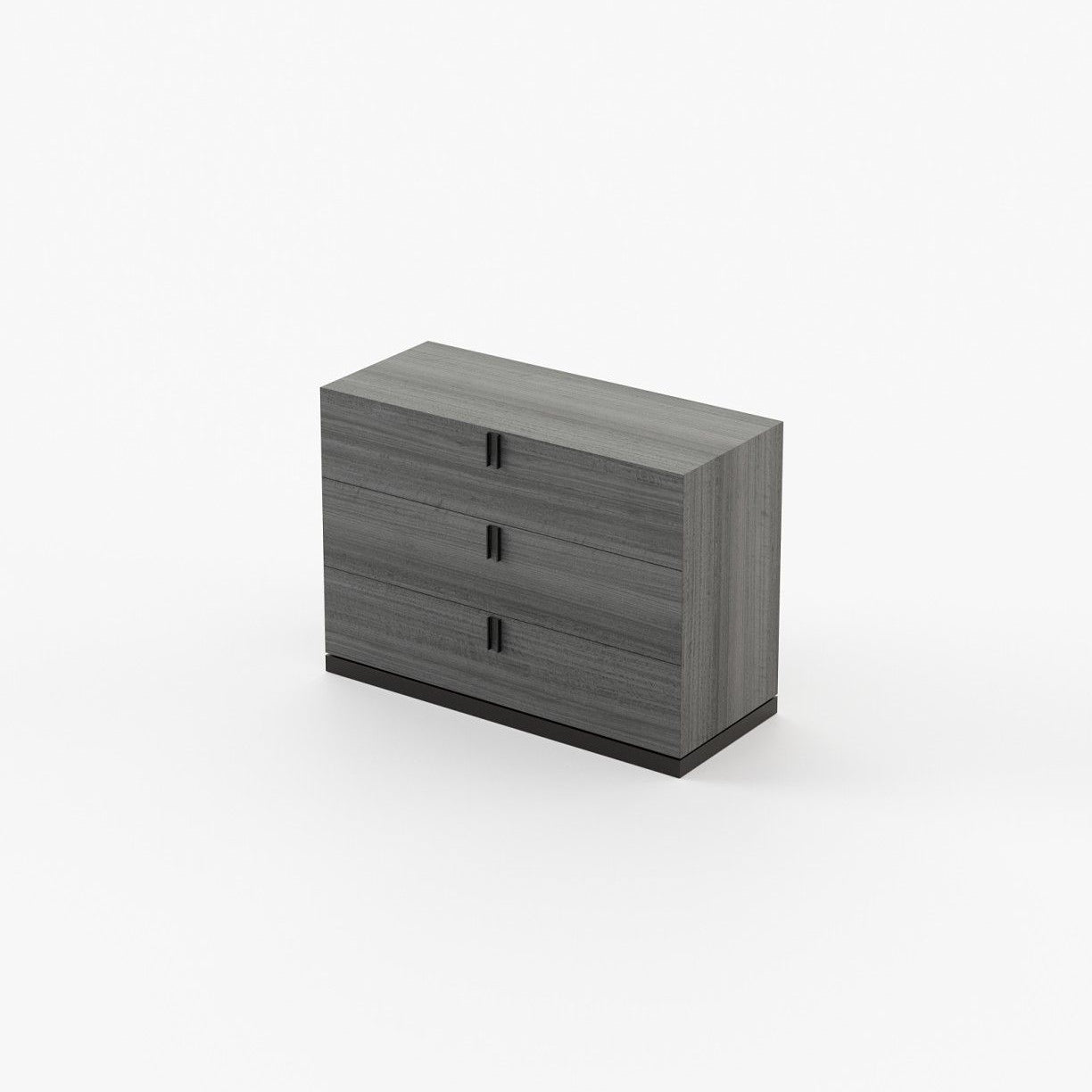 Laskasas EMILY Set of 3 Chest of Drawers Grey Eucalyptus Veneer Matte - Araco Interiors