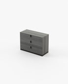 Laskasas EMILY Set of 3 Chest of Drawers Grey Eucalyptus Veneer Matte - Araco Interiors