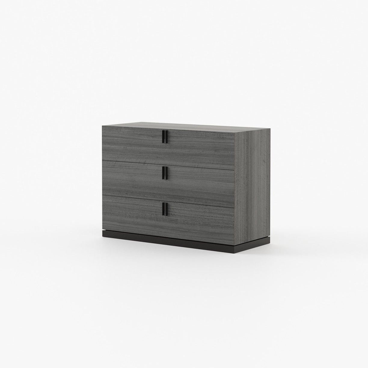 Laskasas EMILY Set of 3 Chest of Drawers Grey Eucalyptus Veneer Matte - Araco Interiors