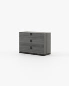 Laskasas EMILY Set of 3 Chest of Drawers Grey Eucalyptus Veneer Matte - Araco Interiors
