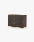 Laskasas EMILY Set of 3 Chest of Drawers Smoked Eucalyptus Veneer Matte - Araco Interiors
