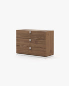 Laskasas EMILY Set of 3 Chest of Drawers Walnut Veneer Matte - Araco Interiors