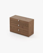 Laskasas EMILY Set of 3 Chest of Drawers Walnut Veneer Matte - Araco Interiors