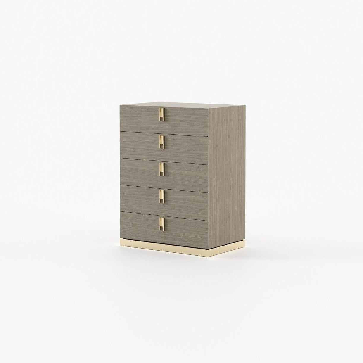 Laskasas EMILY Tallboy Chest of Drawers Aged Oak Veneer Matte - Araco Interiors