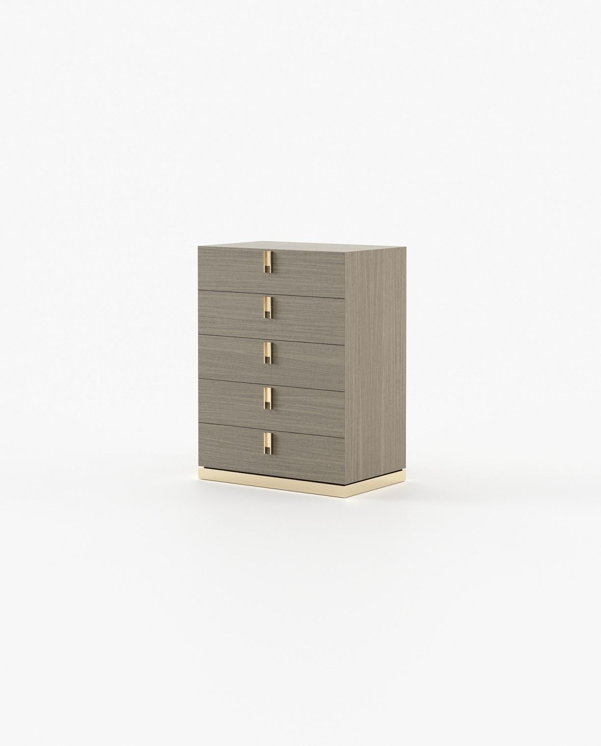Laskasas EMILY Tallboy Chest of Drawers Aged Oak Veneer Matte - Araco Interiors