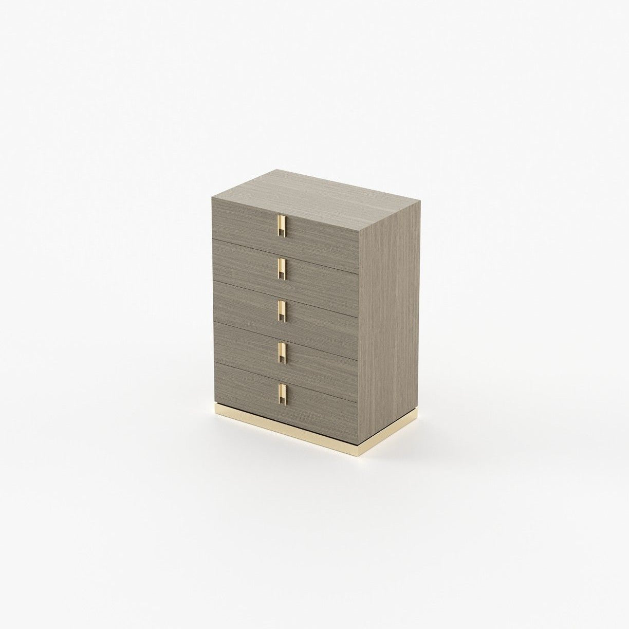 Laskasas EMILY Tallboy Chest of Drawers Aged Oak Veneer Matte - Araco Interiors