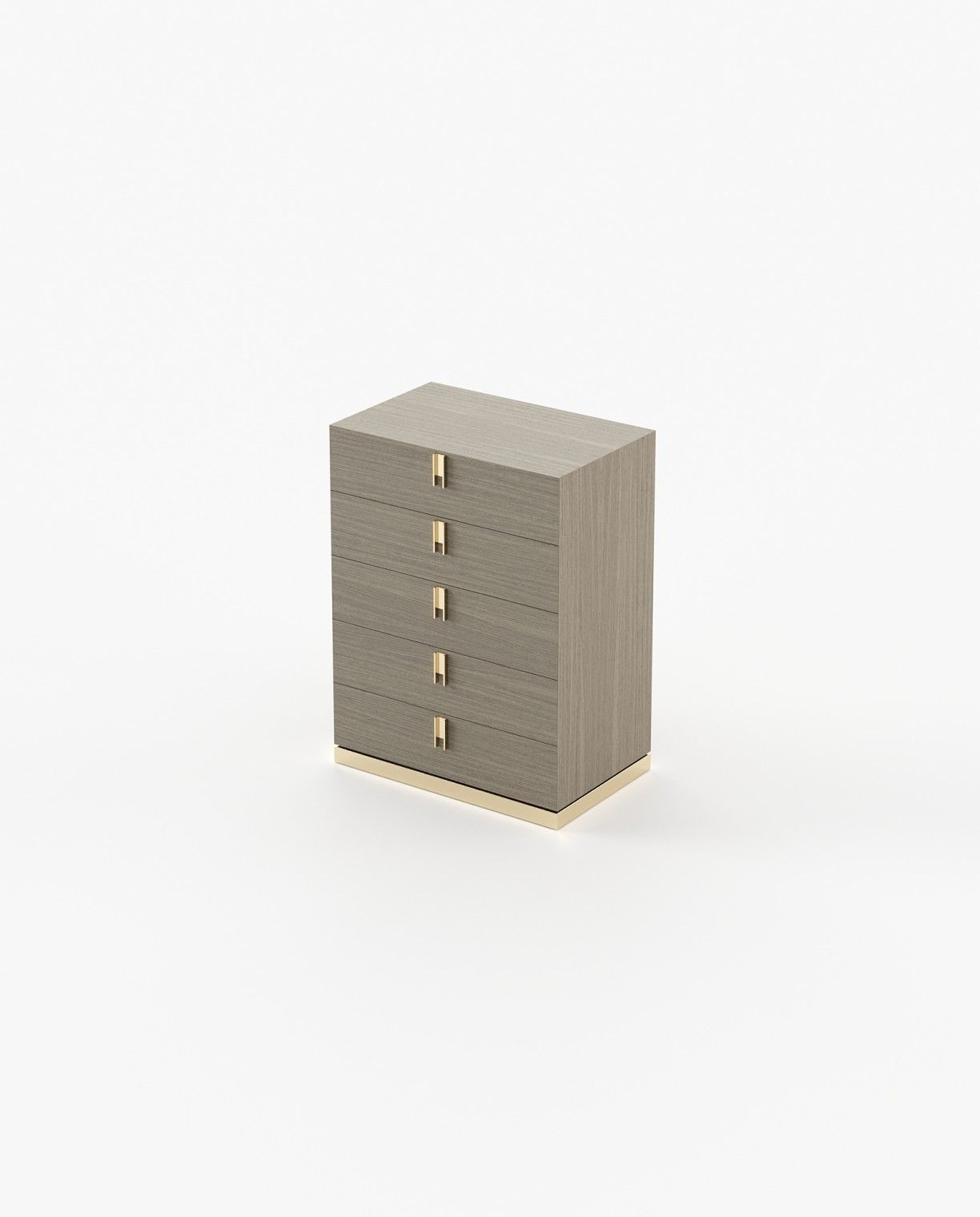 Laskasas EMILY Tallboy Chest of Drawers Aged Oak Veneer Matte - Araco Interiors