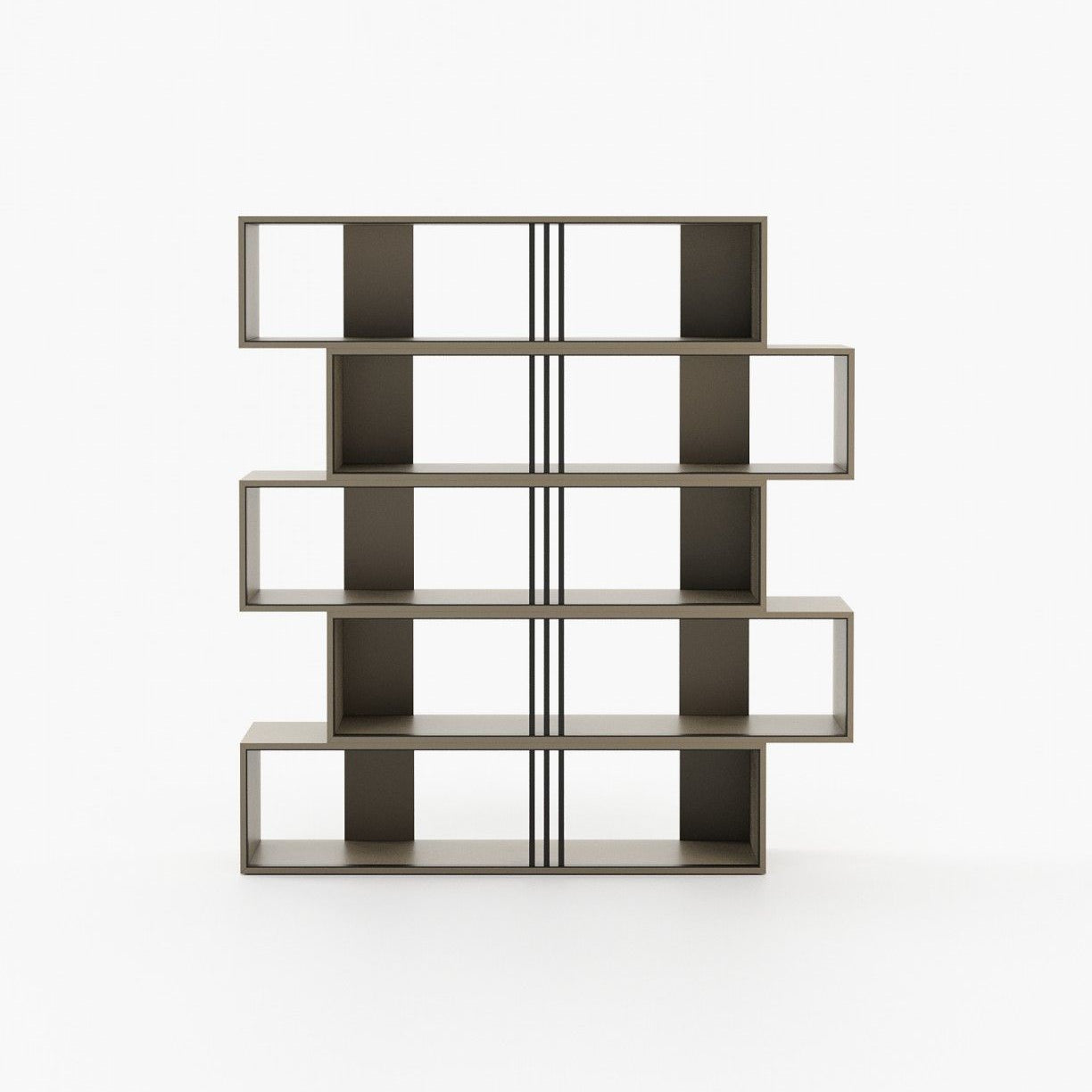 Laskasas EMY Bookcase & Shelving Beige Grey Lacquer Matte - Araco Interiors