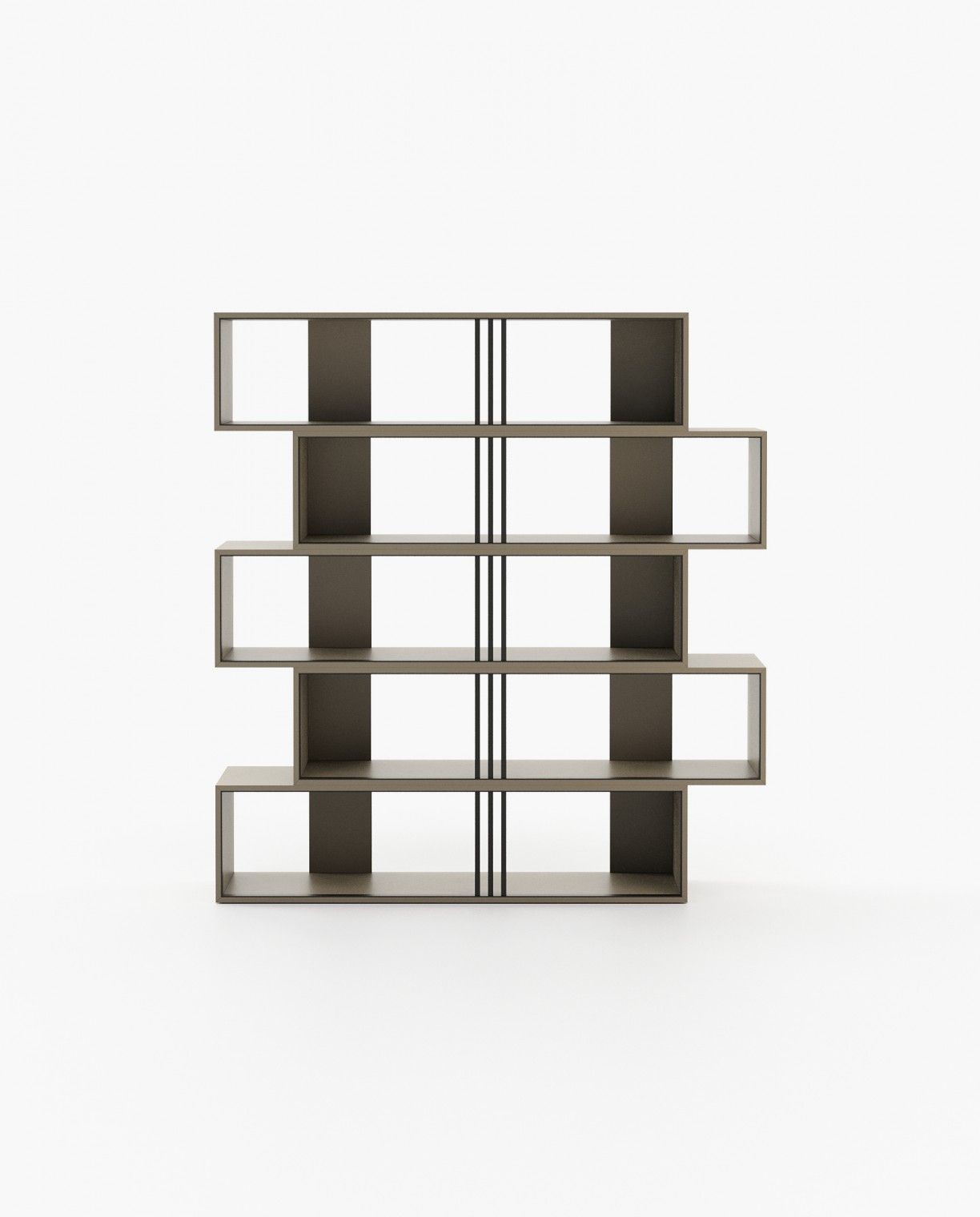 Laskasas EMY Bookcase & Shelving Beige Grey Lacquer Matte - Araco Interiors