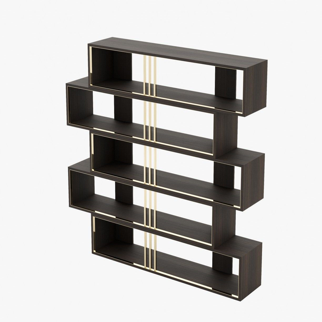 Laskasas EMY Bookcase & Shelving Smoked Eucalyptus Veneer Matte - Araco Interiors