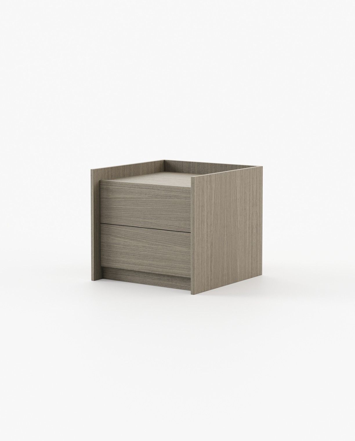 Laskasas ENDY Bedside Cabinet & Table Aged Oak Veneer Matte - Araco Interiors