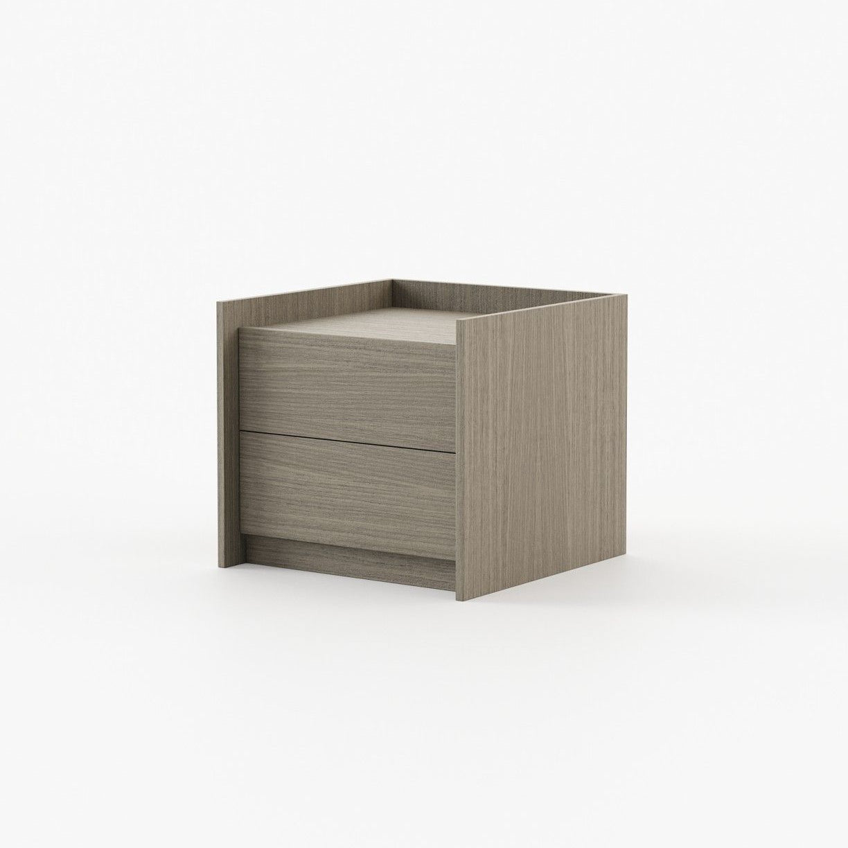 Laskasas ENDY Bedside Cabinet & Table Aged Oak Veneer Matte - Araco Interiors