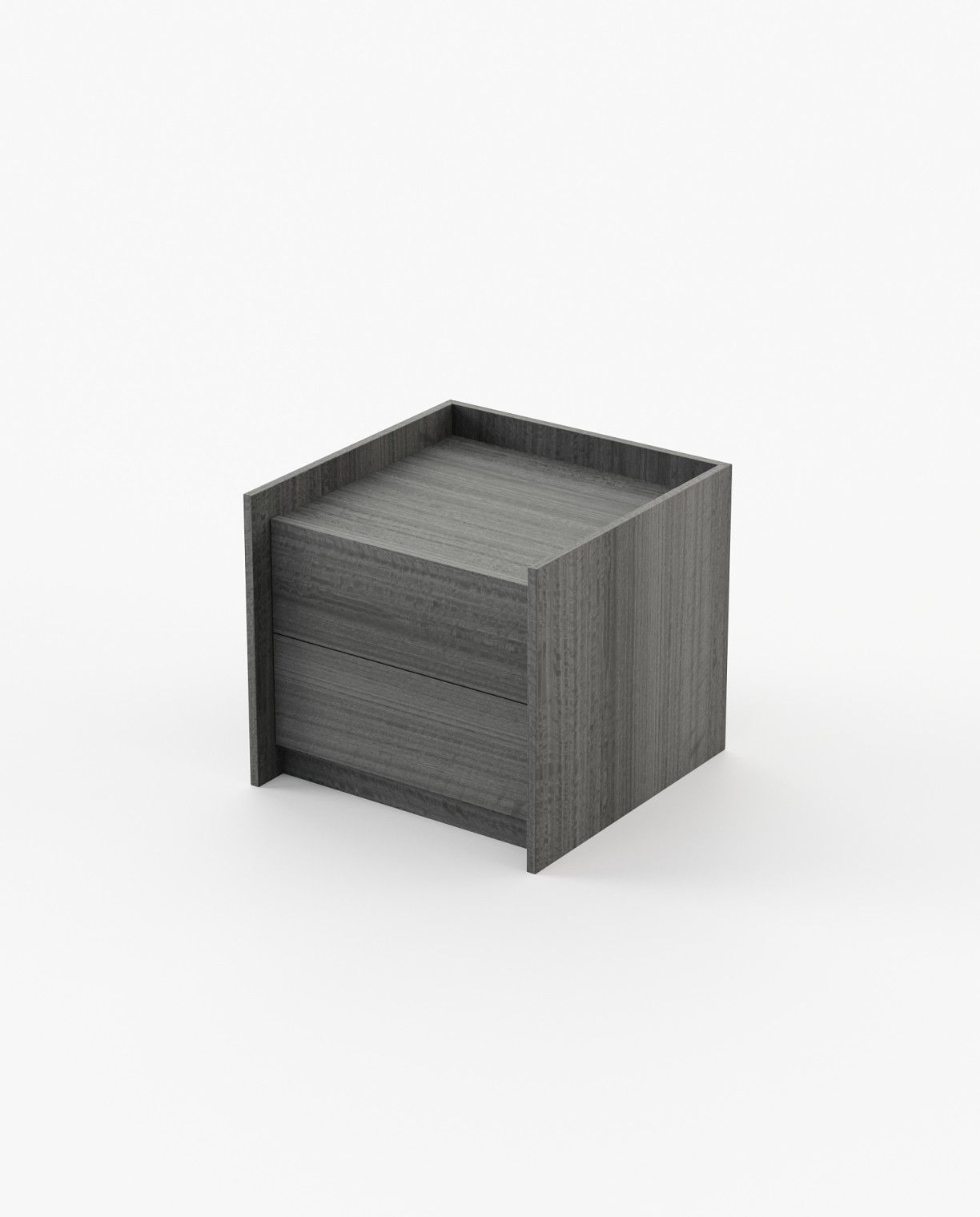 Laskasas ENDY Bedside Cabinet & Table Grey Eucalyptus Veneer Matte - Araco Interiors