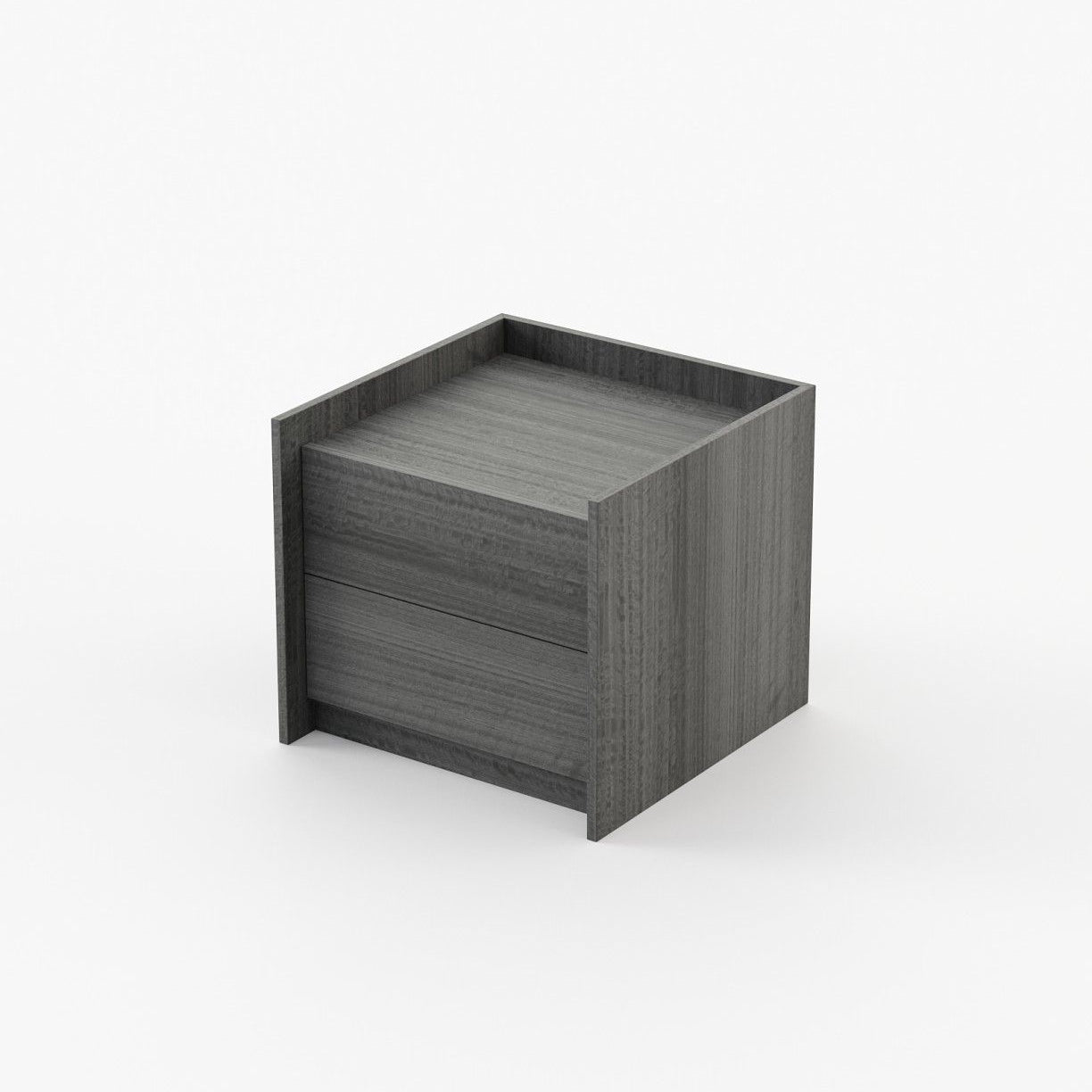 Laskasas ENDY Bedside Cabinet & Table Grey Eucalyptus Veneer Matte - Araco Interiors
