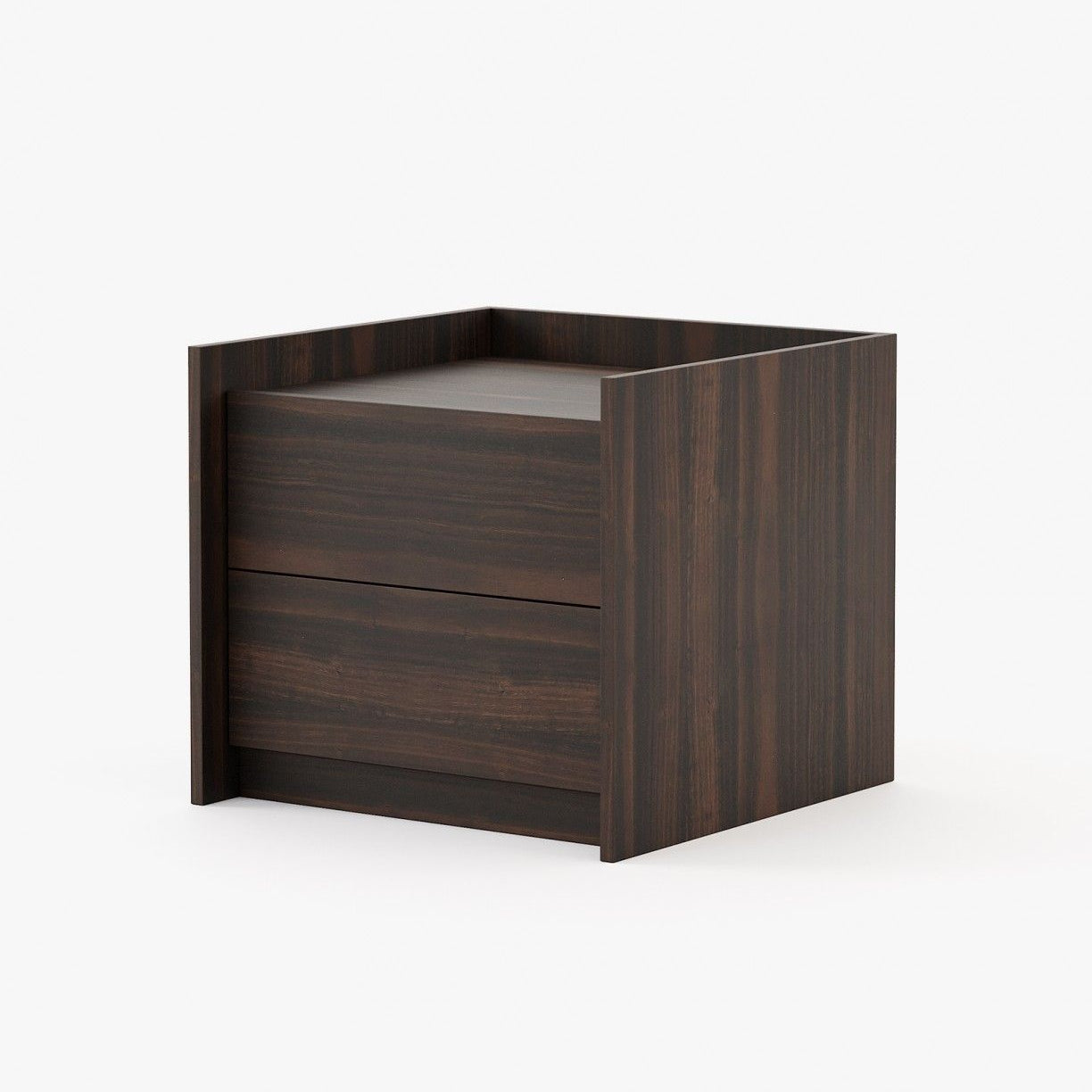 Laskasas ENDY Bedside Cabinet & Table Smoked Eucalyptus Veneer Matte - Araco Interiors