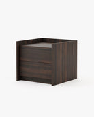 Laskasas ENDY Bedside Cabinet & Table Smoked Eucalyptus Veneer Matte - Araco Interiors