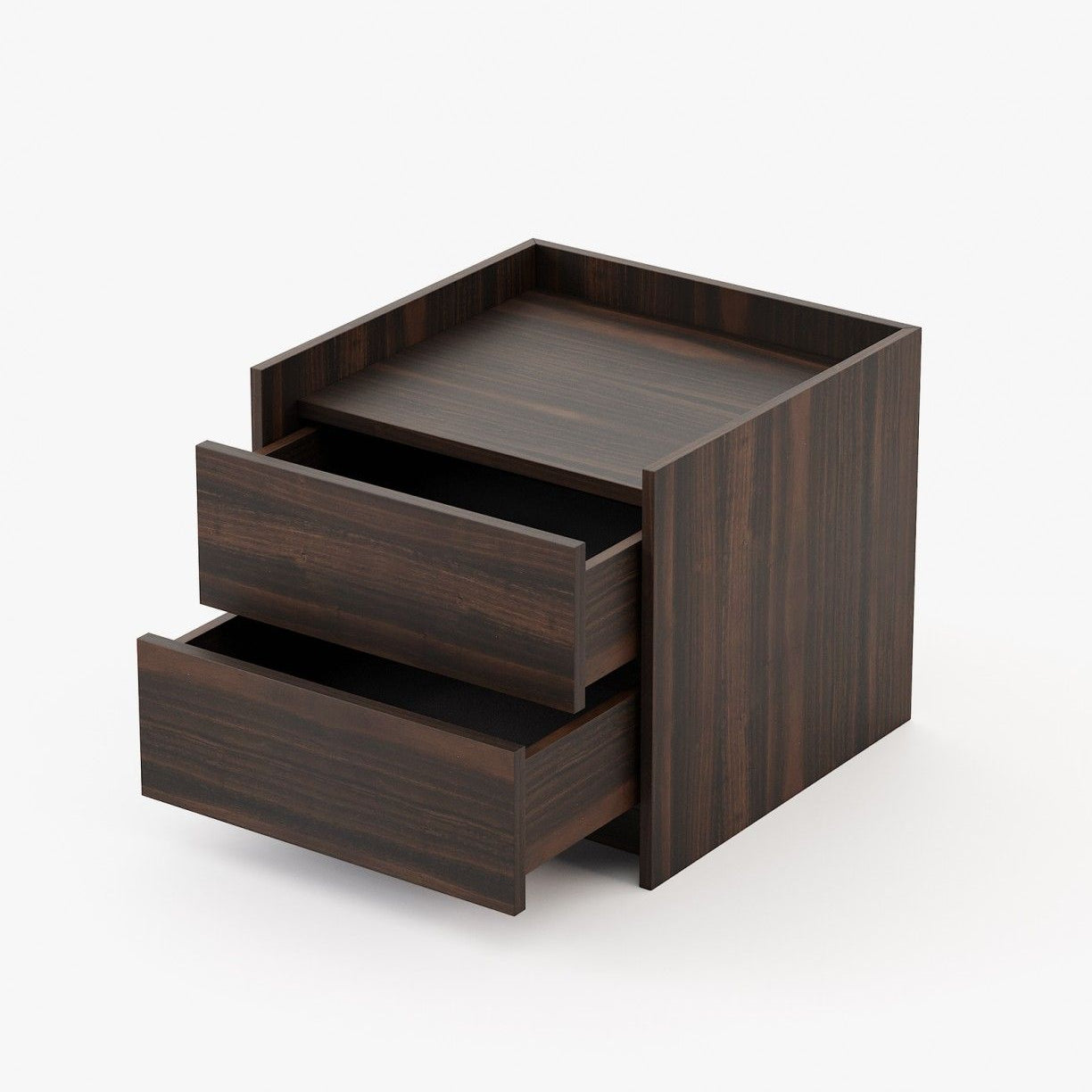 Laskasas ENDY Bedside Cabinet & Table Smoked Eucalyptus Veneer Matte - Araco Interiors