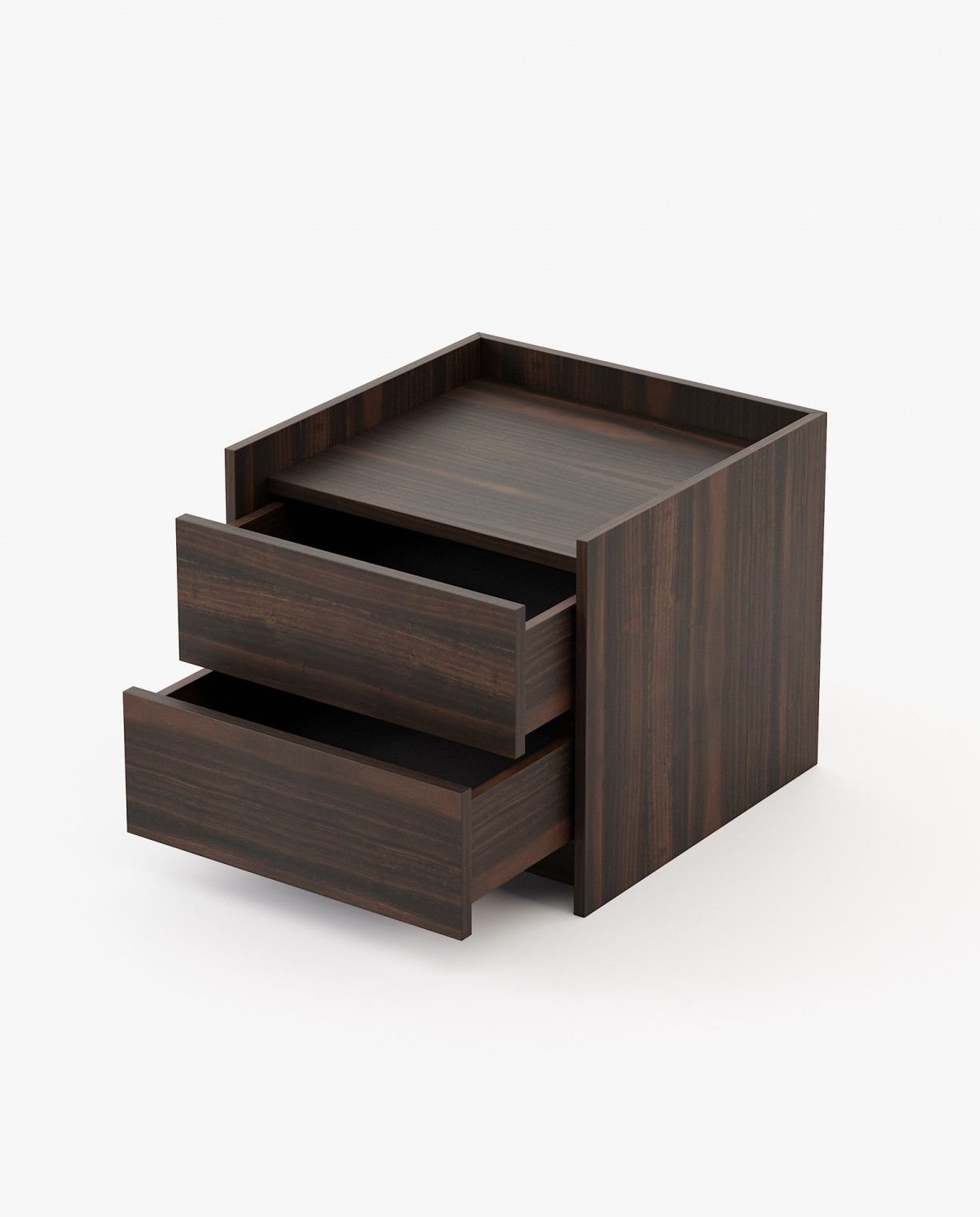 Laskasas ENDY Bedside Cabinet & Table Smoked Eucalyptus Veneer Matte - Araco Interiors