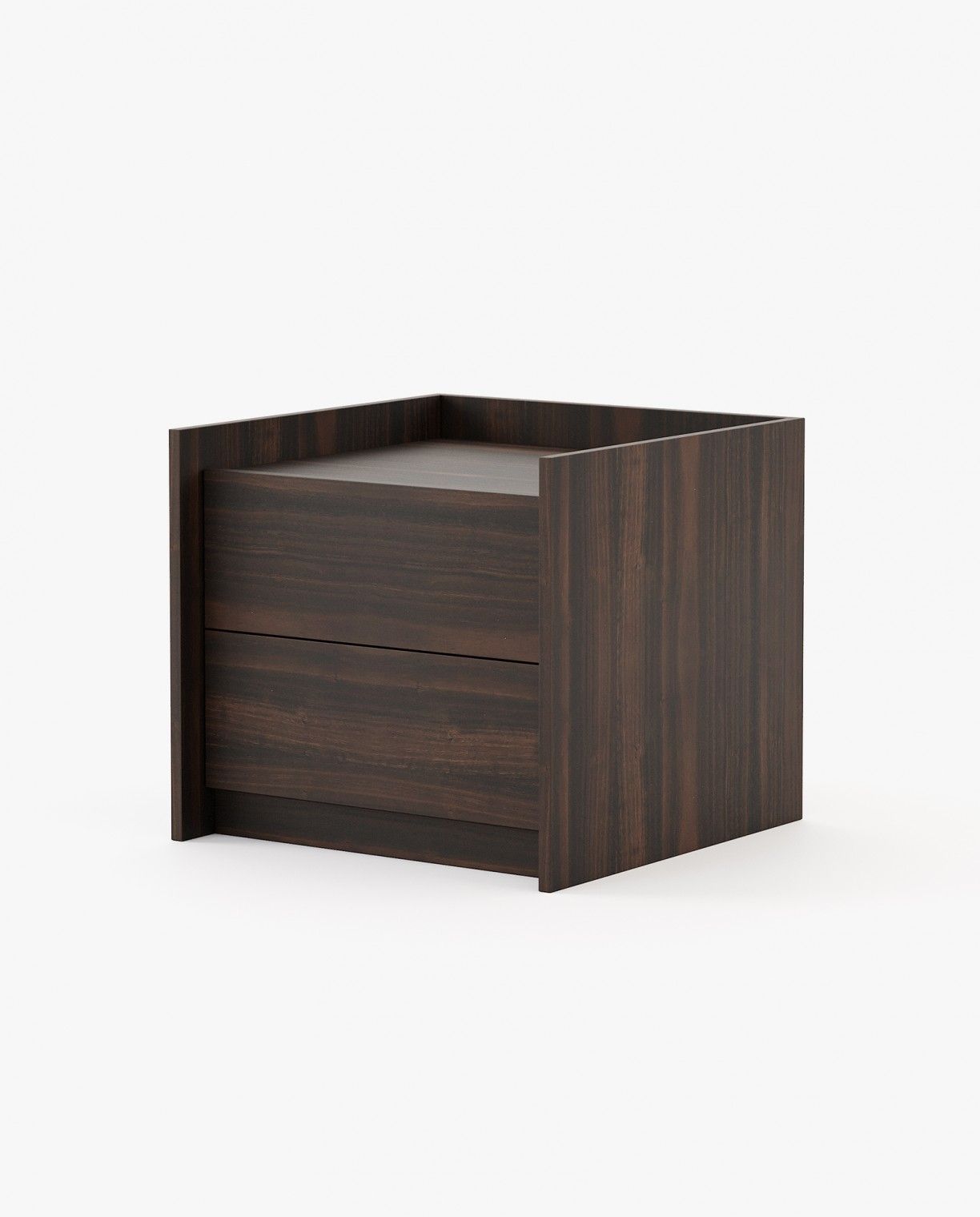 Laskasas ENDY Bedside Cabinet & Table Smoked Eucalyptus Veneer Matte - Araco Interiors
