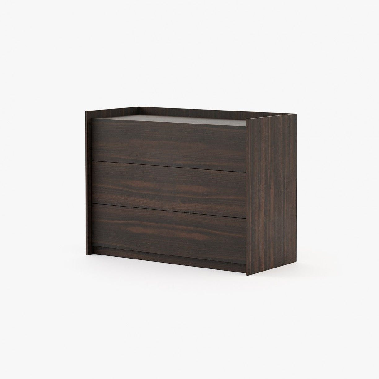 Laskasas ENDY Set of 3 Chest of Drawers Walnut Veneer Matte - Araco Interiors