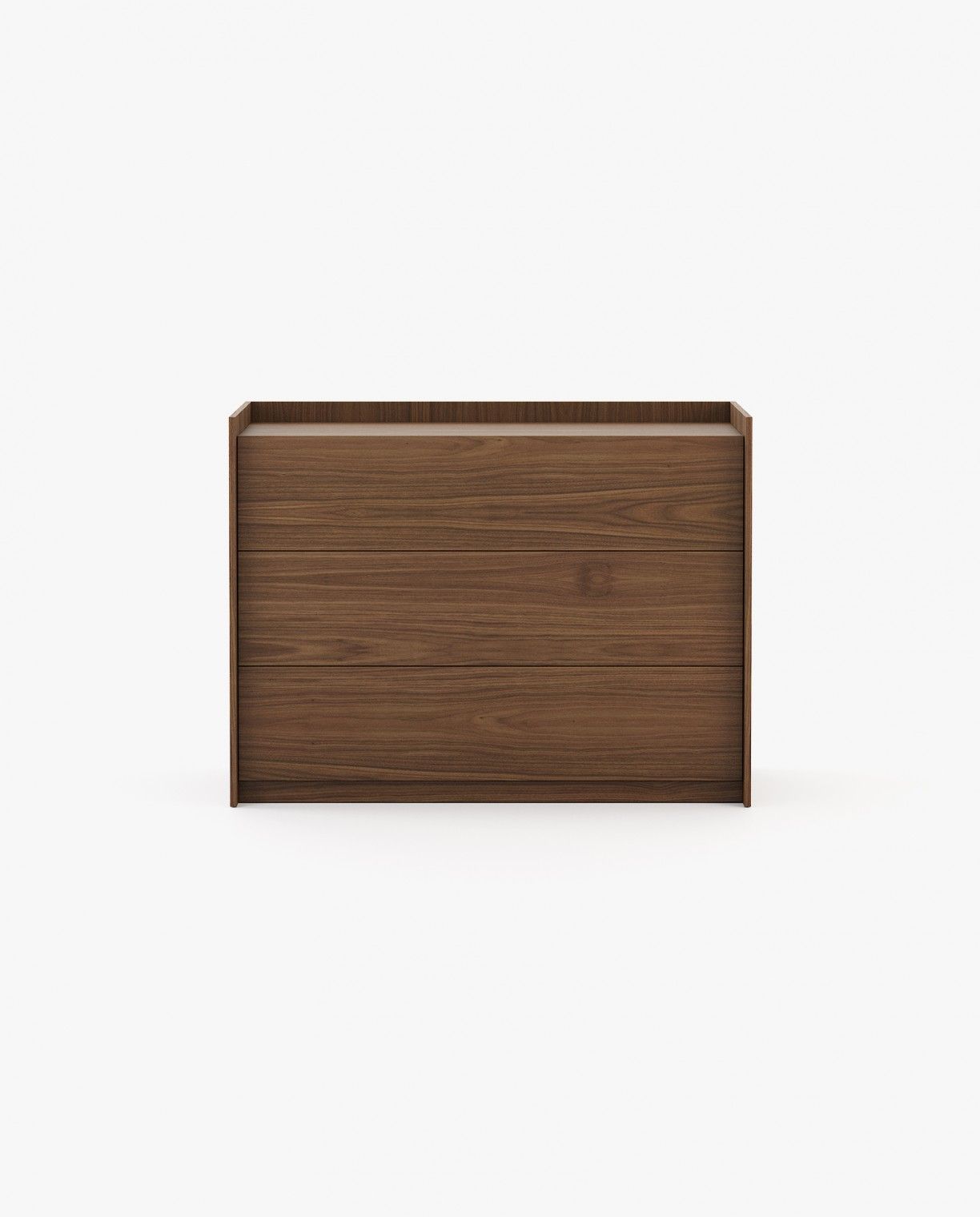 Laskasas ENDY Set of 3 Chest of Drawers Walnut Veneer Matte - Araco Interiors